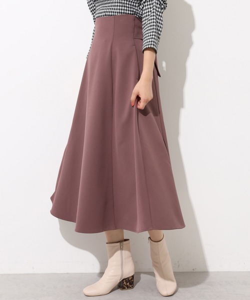 one after another NICE CLAUP（ワンアフターアナザーナイスクラップ）の「バックリボンフレアスカート（スカート・レディース・ブラック系その他/ブラウン系その他/ベージュ系その他/レッド系その他・FREE）」の9枚目の写真