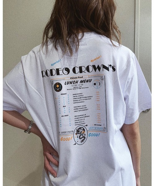 セール Crowns Wide T C Bowl ロデオクラウンズワイドボウル のファッション Wide Tシャツ Tシャツ カットソー トップス Rodeo