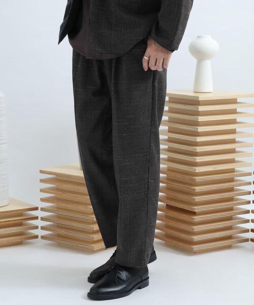 SENSE OF PLACE by URBAN RESEARCH(センスオブプレイスバイアーバンリサーチ)の「チェックテーパードパンツ B(その他パンツ・メンズ・ブラック/ネイビー・MEDIUM/LARGE)」の6枚目の写真