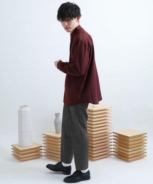 SENSE OF PLACE by URBAN RESEARCH(センスオブプレイスバイアーバンリサーチ)の「チェックテーパードパンツ B(その他パンツ・メンズ・ブラック/ネイビー・MEDIUM/LARGE)」の8枚目の写真