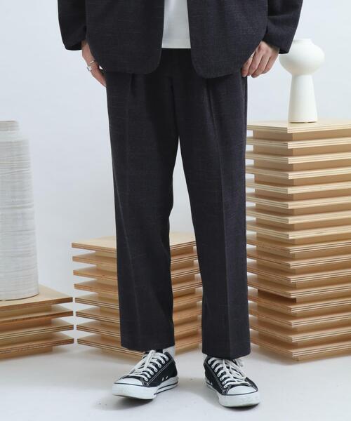 SENSE OF PLACE by URBAN RESEARCH(センスオブプレイスバイアーバンリサーチ)の「チェックテーパードパンツ B(その他パンツ・メンズ・ブラック/ネイビー・MEDIUM/LARGE)」の15枚目の写真