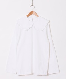 HOLIDAY | SUPER FINE DRY PURITAN COLLAR L/S TOPS スーパーファインドライピューリタンカラーロングスリーブトップス(Tシャツ/カットソー)