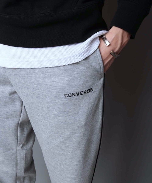 CONVERSE(コンバース)の「【CONVERSE/コンバース】リブラインスウェットパンツ サイドライン ワンポイント刺繍(スウェットパンツ・メンズ・グレー/ブラック/ネイビー・MEDIUM/LARGE/X-LARGE)」の19枚目の写真
