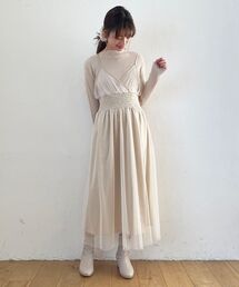 MAJESTIC LEGON | ニットドッキングチュールワンピ(ワンピース)