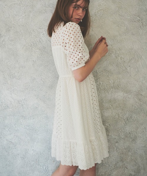 31 sons de mode♡コットン刺繍切替ワンピース 31 Sons de mode（トランテアン ソン ドゥ モード）の「コットン