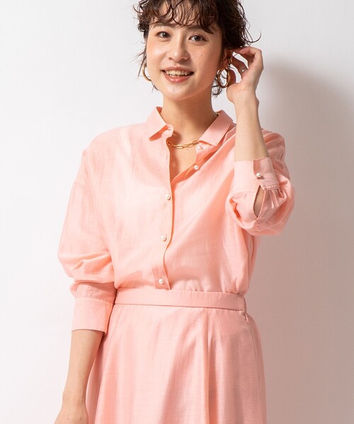 ★新品未使用タグ付き★ シアースラブ半袖パール釦2wayシャツ ブラウス 36 NOLLEY'S】シアースラブ半袖パール釦2wayシャツ SIZE36 - メルカリ