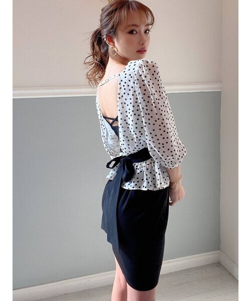 RESEXXY（リゼクシー）の「配色バックリボンブラウス（シャツ/ブラウス・レディース・ブラック/オレンジ/その他/その他1・FREE）」の8枚目の写真