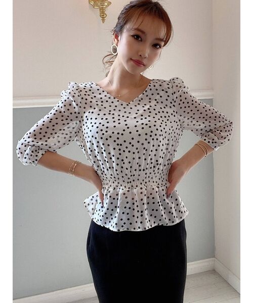 RESEXXY（リゼクシー）の「配色バックリボンブラウス（シャツ/ブラウス・レディース・ブラック/オレンジ/その他/その他1・FREE）」の10枚目の写真