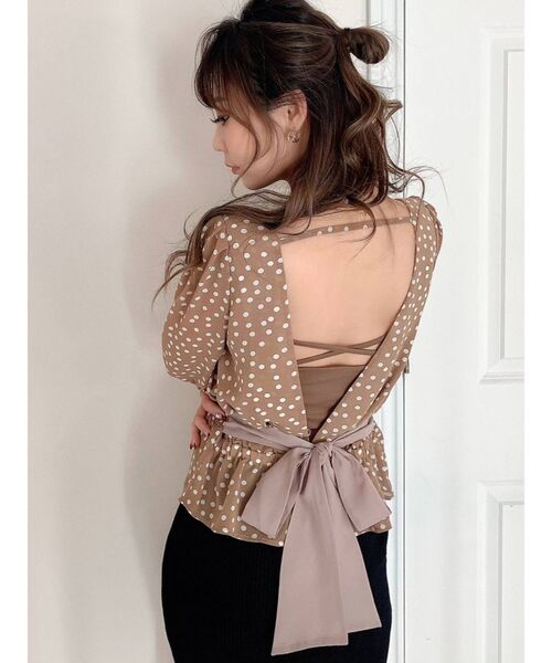 RESEXXY（リゼクシー）の「配色バックリボンブラウス（シャツ/ブラウス・レディース・ブラック/オレンジ/その他/その他1・FREE）」の11枚目の写真