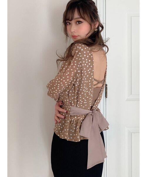 RESEXXY（リゼクシー）の「配色バックリボンブラウス（シャツ/ブラウス・レディース・ブラック/オレンジ/その他/その他1・FREE）」の12枚目の写真