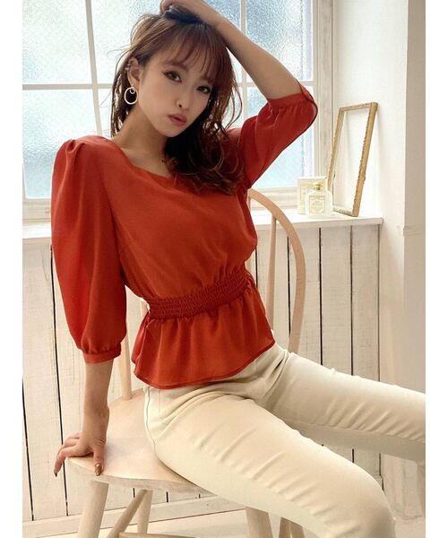 RESEXXY（リゼクシー）の「配色バックリボンブラウス（シャツ/ブラウス・レディース・ブラック/オレンジ/その他/その他1・FREE）」の19枚目の写真