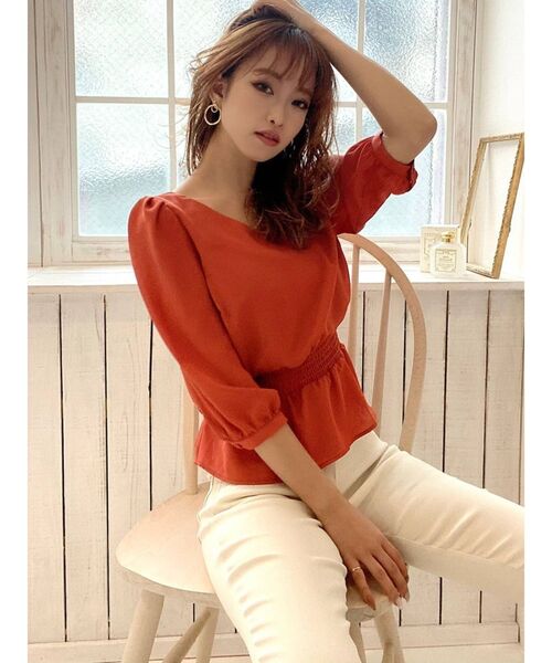 RESEXXY（リゼクシー）の「配色バックリボンブラウス（シャツ/ブラウス・レディース・ブラック/オレンジ/その他/その他1・FREE）」の20枚目の写真