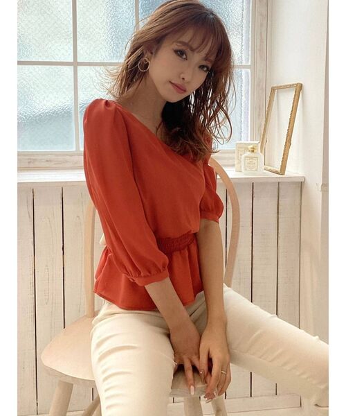 RESEXXY（リゼクシー）の「配色バックリボンブラウス（シャツ/ブラウス・レディース・ブラック/オレンジ/その他/その他1・FREE）」の21枚目の写真