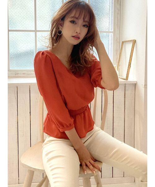 RESEXXY（リゼクシー）の「配色バックリボンブラウス（シャツ/ブラウス・レディース・ブラック/オレンジ/その他/その他1・FREE）」の22枚目の写真