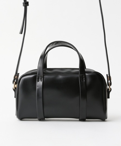 A part by（アパートバイ）の「スクエアミニハンドバッグ　933435（ショルダーバッグ・レディース・ブラック/ライトベージュ・FREE）」の3枚目の写真