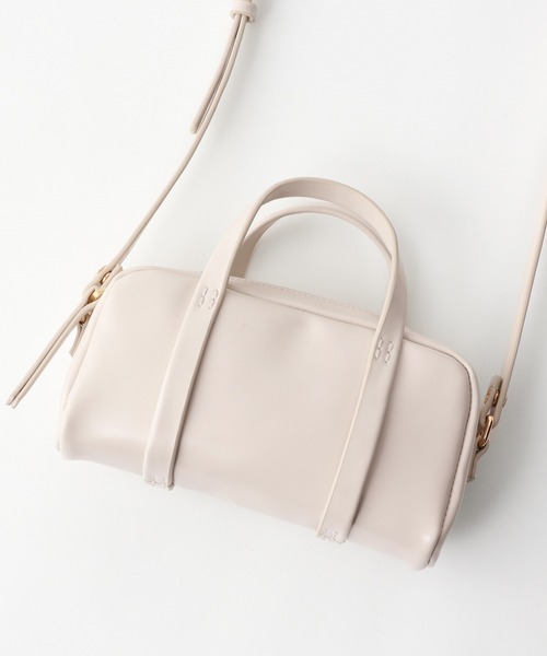 A part by（アパートバイ）の「スクエアミニハンドバッグ　933435（ショルダーバッグ・レディース・ブラック/ライトベージュ・FREE）」の5枚目の写真