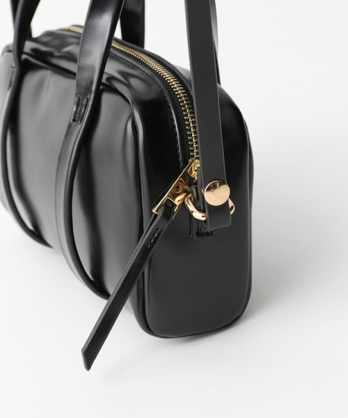 A part by（アパートバイ）の「スクエアミニハンドバッグ　933435（ショルダーバッグ・レディース・ブラック/ライトベージュ・FREE）」の7枚目の写真