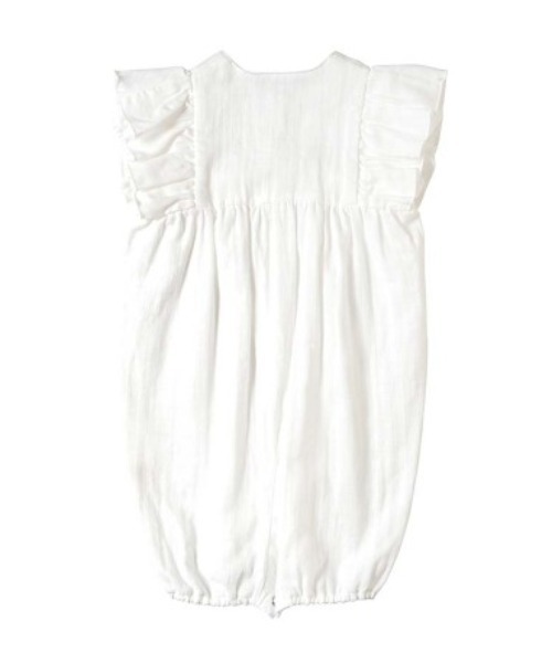 NAOMI ITO（ナオミイトウ）の「【NAOMI ITO(ナオミイトウ)】フリルガーゼ2wayドレス（その他ベビーウェア・キッズ・ラベンダー/ホワイト・ONE SIZE）」の10枚目の写真