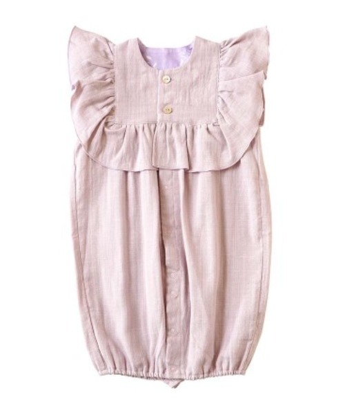 NAOMI ITO（ナオミイトウ）の「【NAOMI ITO(ナオミイトウ)】フリルガーゼ2wayドレス（その他ベビーウェア・キッズ・ラベンダー/ホワイト・ONE SIZE）」の13枚目の写真