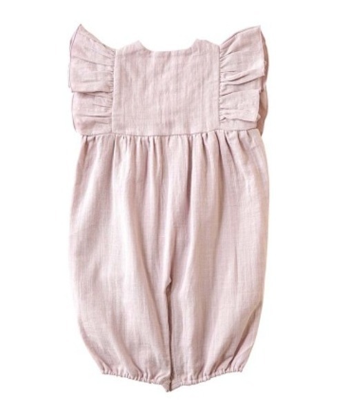 NAOMI ITO（ナオミイトウ）の「【NAOMI ITO(ナオミイトウ)】フリルガーゼ2wayドレス（その他ベビーウェア・キッズ・ラベンダー/ホワイト・ONE SIZE）」の14枚目の写真