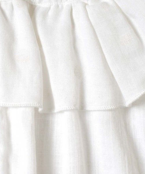 NAOMI ITO（ナオミイトウ）の「【NAOMI ITO(ナオミイトウ)】フリルガーゼ2wayドレス（その他ベビーウェア・キッズ・ラベンダー/ホワイト・ONE SIZE）」の15枚目の写真