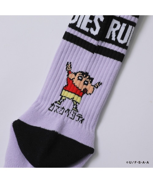RUDIE'S（ルーディーズ）の「RUDIE'S x CRAYON SHINCHAN PEACE SOCKS（ソックス/靴下・メンズ・ラベンダー/ホワイト・FREE）」の11枚目の写真