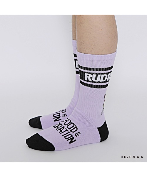 RUDIE'S（ルーディーズ）の「RUDIE'S x CRAYON SHINCHAN PEACE SOCKS（ソックス/靴下・メンズ・ラベンダー/ホワイト・FREE）」の5枚目の写真