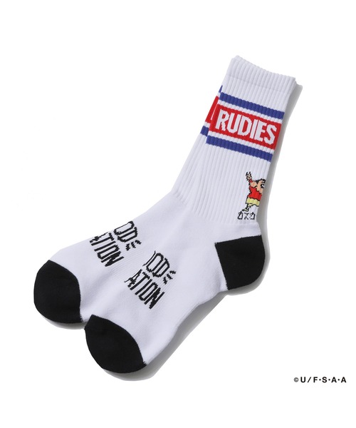 RUDIE'S（ルーディーズ）の「RUDIE'S x CRAYON SHINCHAN PEACE SOCKS（ソックス/靴下・メンズ・ラベンダー/ホワイト・FREE）」の15枚目の写真