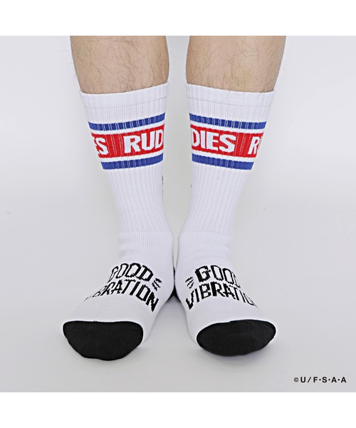RUDIE'S（ルーディーズ）の「RUDIE'S x CRAYON SHINCHAN PEACE SOCKS（ソックス/靴下・メンズ・ラベンダー/ホワイト・FREE）」の6枚目の写真