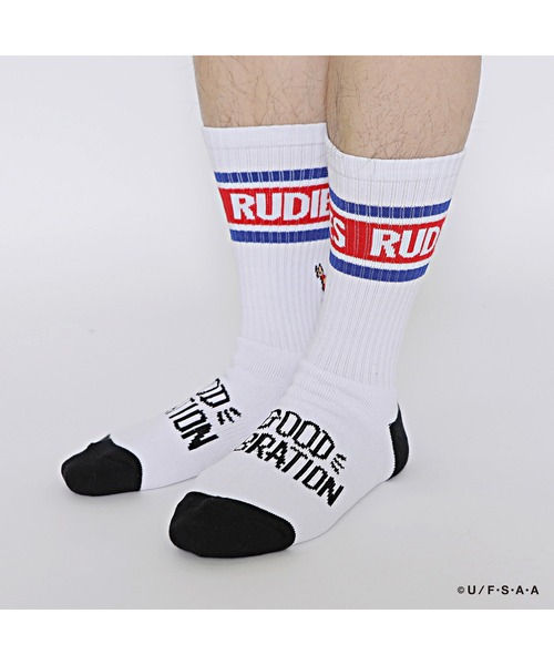 RUDIE'S（ルーディーズ）の「RUDIE'S x CRAYON SHINCHAN PEACE SOCKS（ソックス/靴下・メンズ・ラベンダー/ホワイト・FREE）」の4枚目の写真