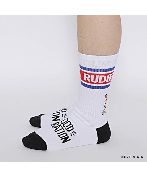 RUDIE'S（ルーディーズ）の「RUDIE'S x CRAYON SHINCHAN PEACE SOCKS（ソックス/靴下・メンズ・ラベンダー/ホワイト・FREE）」の10枚目の写真