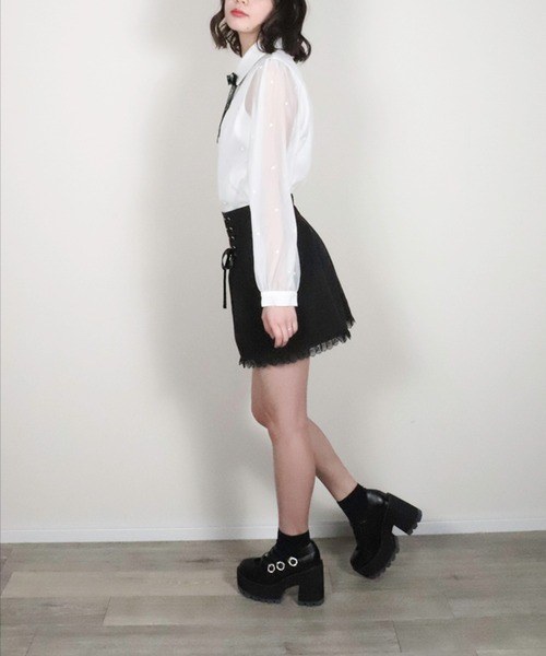 ROJITA（ロジータ）の「レースアップショートパンツ（その他パンツ・レディース・ブラック/ピンク系その他・FREE）」の8枚目の写真