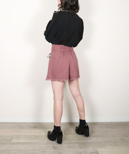 ROJITA（ロジータ）の「レースアップショートパンツ（その他パンツ・レディース・ブラック/ピンク系その他・FREE）」の7枚目の写真