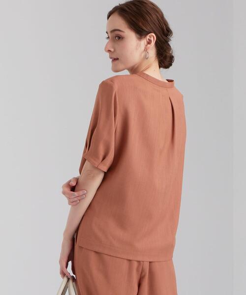 green label relaxing（グリーンレーベルリラクシング）の「CB リネンライク カレンダー ブラウス -BP ◇No13◇（シャツ/ブラウス・レディース・オレンジ/ナチュラル/ダークブラウン・FREE）」の12枚目の写真