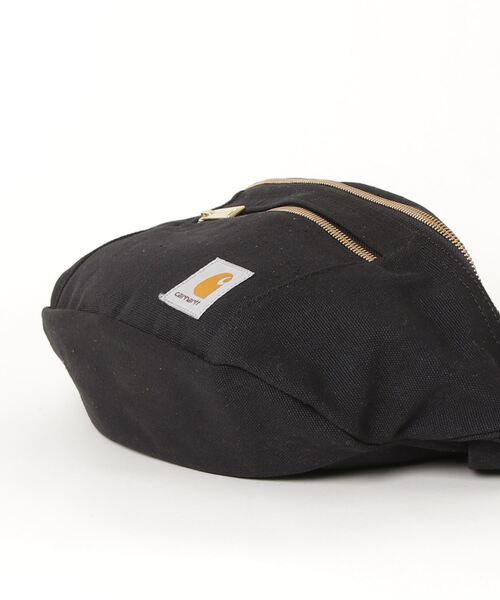 Carhartt WIP(カーハートダブリューアイピー)の「CANVAS HIP BAG(ボディバッグ/ウエストポーチ・メンズ・ブラック/ライトブラウン・ONE SIZE)」の3枚目の写真