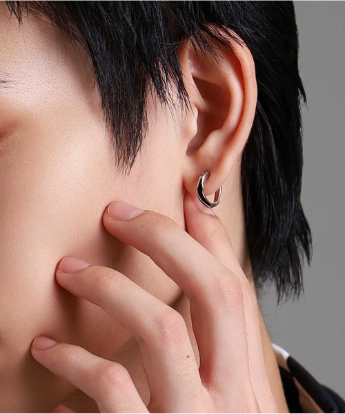 for Gift”クロッシングピアス（サーフェイスホリデイ）/シルバー925