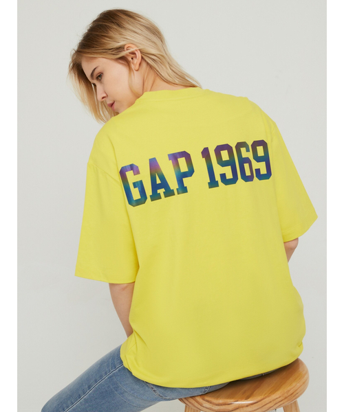 GAP（ギャップ）の「Gapロゴ クルーネックtシャツ（Tシャツ/カットソー・レディース・ライトブルー/イエロー/レッド/ワイン・S/XS/M/L/XXS）」の10枚目の写真
