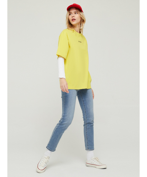 GAP（ギャップ）の「Gapロゴ クルーネックtシャツ（Tシャツ/カットソー・レディース・ライトブルー/イエロー/レッド/ワイン・S/XS/M/L/XXS）」の9枚目の写真