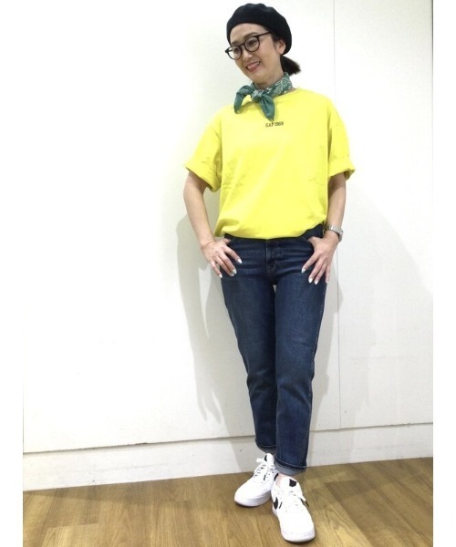 GAP（ギャップ）の「Gapロゴ クルーネックtシャツ（Tシャツ/カットソー・レディース・ライトブルー/イエロー/レッド/ワイン・S/XS/M/L/XXS）」の15枚目の写真