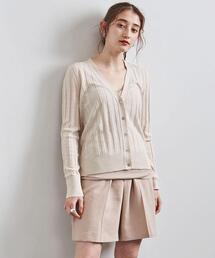 Gunn Johansson | ＜Gunn Johansson（グン ヨハンソン）＞リブ Vネック カーディガン(カーディガン/ボレロ)