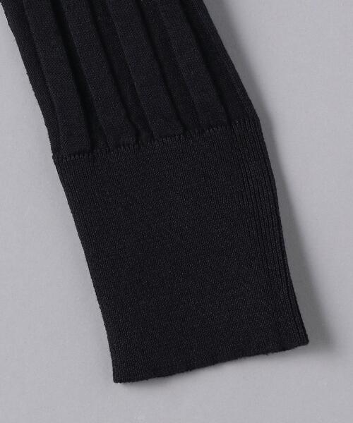 Gunn Johansson（グンヨハンソン）の「＜Gunn Johansson（グン ヨハンソン）＞リブ Vネック カーディガン◆（カーディガン/ボレロ・レディース・ネイビー/オフホワイト・38）」の4枚目の写真