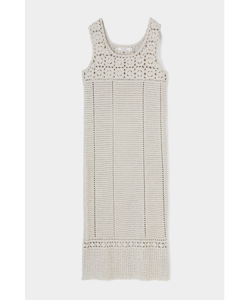 MOUSSY（マウジー）の「CROCHET SLEEVELESS ドレス（ワンピース・レディース・ブラック/アイボリー・FREE）」の5枚目の写真