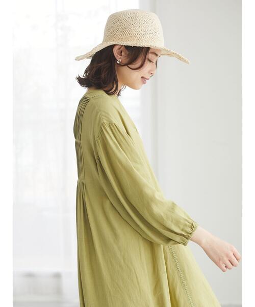 Furryrate(ファーリーレート)の「・furry rate ハシゴレース&ピンタックワンピ*(ワンピース・レディース・ブラック/ブルー/ライトグリーン/アイボリー・FREE)」の13枚目の写真