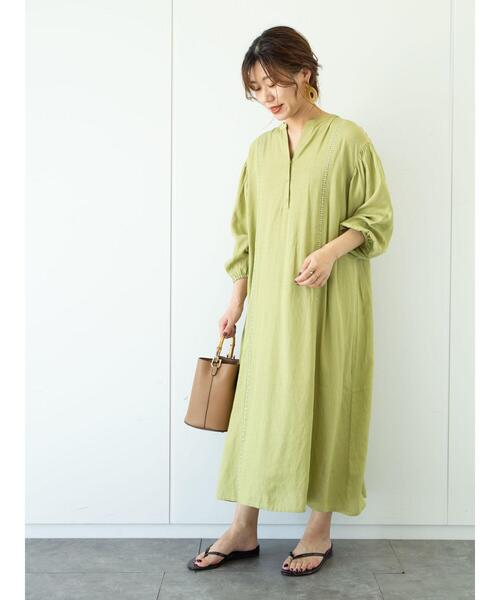 Furryrate(ファーリーレート)の「・furry rate ハシゴレース&ピンタックワンピ*(ワンピース・レディース・ブラック/ブルー/ライトグリーン/アイボリー・FREE)」の19枚目の写真