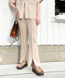 Heather | ハイショクラインスリットフレアパンツ　949141(その他パンツ)