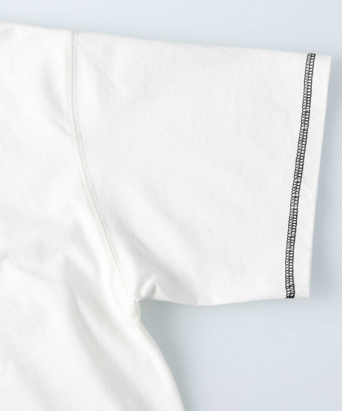 RAG MACHINE(ラグマシーン)の「【RAG MACHINE】配色レイヤードTシャツ(Tシャツ/カットソー・レディース・パープル/オフホワイト/ブラック・M/L)」の17枚目の写真