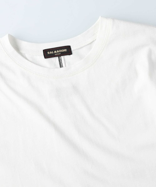 RAG MACHINE(ラグマシーン)の「【RAG MACHINE】配色レイヤードTシャツ(Tシャツ/カットソー・レディース・パープル/オフホワイト/ブラック・M/L)」の16枚目の写真