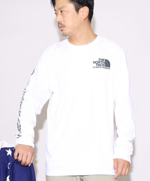 THE NORTH FACE(ザノースフェイス)の「THE NORTH FACE/ザ・ノースフェイス M COORDINA TES LS TEE ロンT/長袖Tシャツ(Tシャツ/カットソー・メンズ・ホワイト/ブラック・S/M/L)」の6枚目の写真