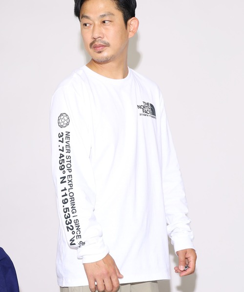 THE NORTH FACE(ザノースフェイス)の「THE NORTH FACE/ザ・ノースフェイス M COORDINA TES LS TEE ロンT/長袖Tシャツ(Tシャツ/カットソー・メンズ・ホワイト/ブラック・S/M/L)」の7枚目の写真