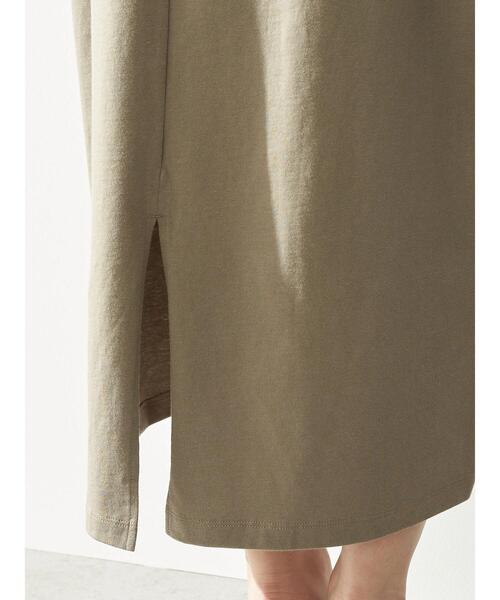 earth music&ecology（アースミュージックアンドエコロジー）の「バックスリットコクーンカットワンピース　＊（ワンピース・レディース・ブラック/ピンク/ダークブラウン/グレイッシュベージュ/グリーン・FREE）」の19枚目の写真